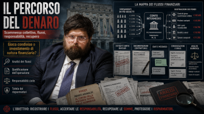 Caso Adinolfi, oltre l’inchiesta penale parte la verifica sul percorso dei capitali e sulle possibili responsabilità finanziarie